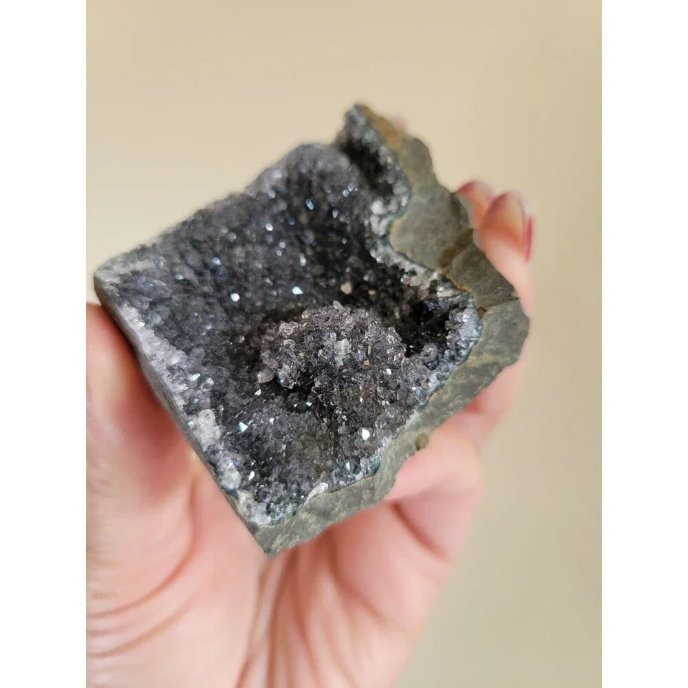 Natural Black Amethyst Crystal Chunk Mineral Specimen Brazil 125 G (4.5oz)  2.5 - Picture 2 of 3